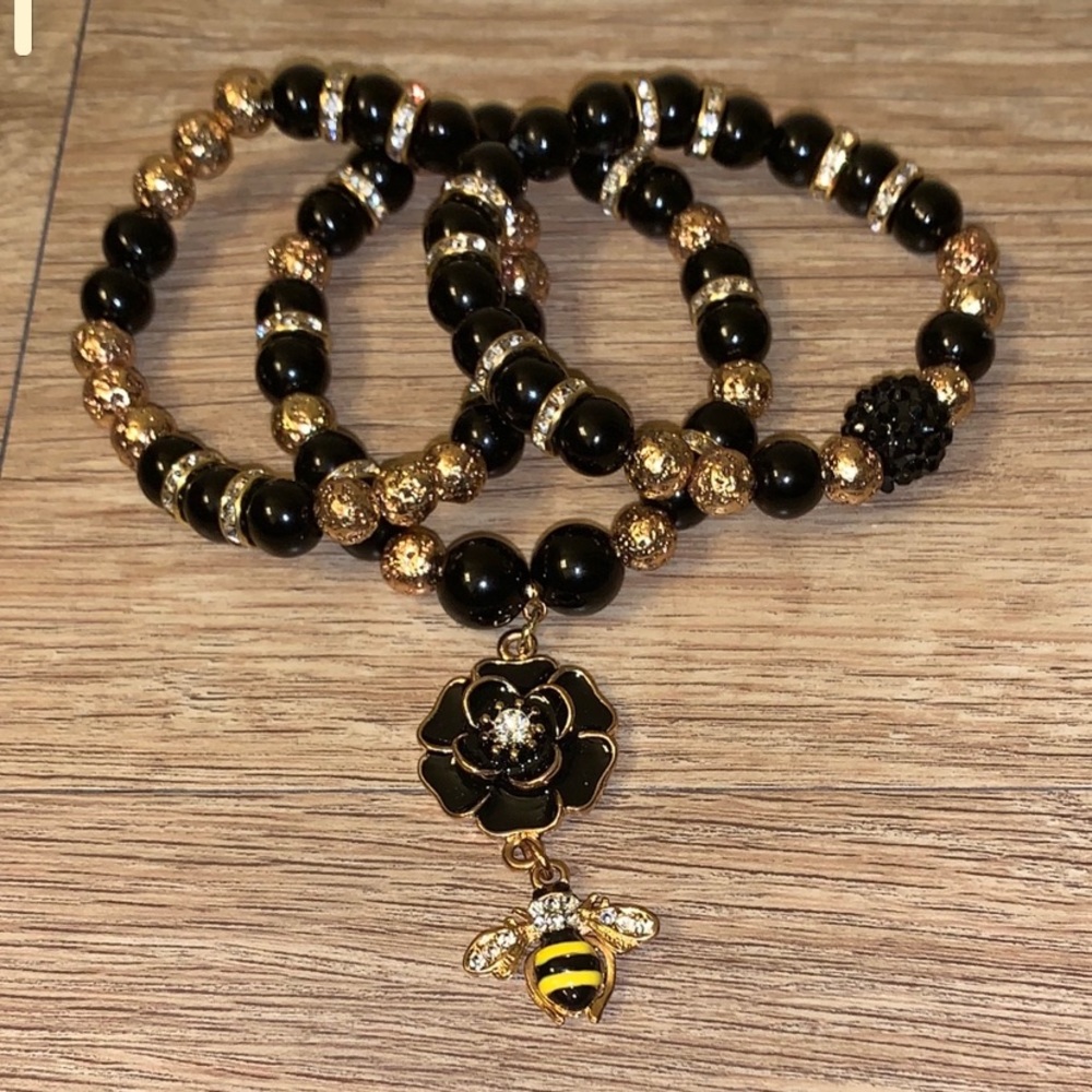 BUMBLE BEE 🐝 3 STACK BRACELET